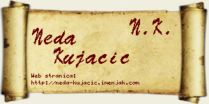 Neda Kujačić vizit kartica